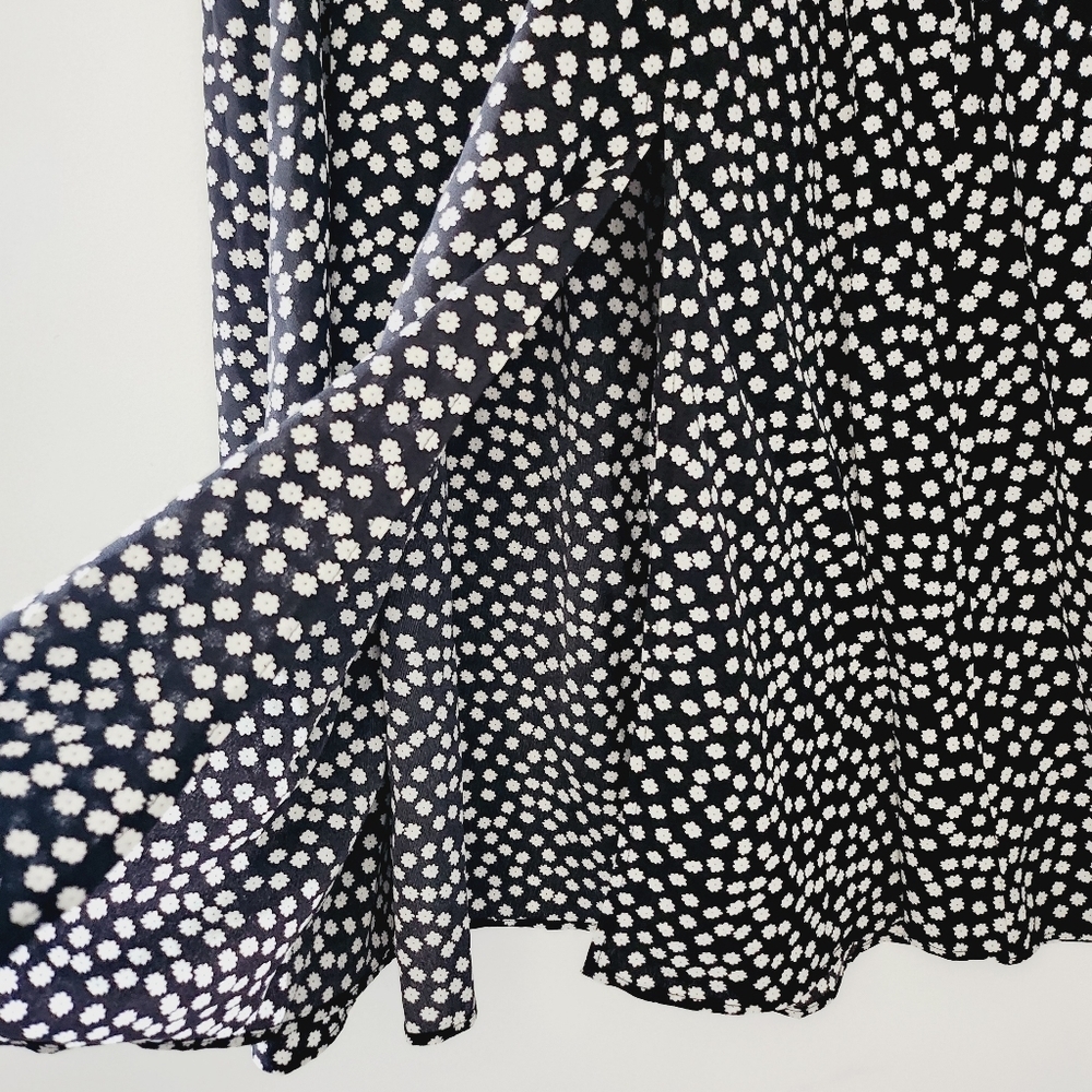 Nwot SweatyRocks Boho Short Puff Sleeves Slit A-line Flare Dress - Picture 6 of 9